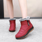 Winter Snow Boot With Side Zipper Fashion Warm Plush Ankle Boots Women&