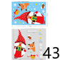 Christmas Decorations Glass Electrostatic Stickers