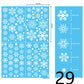 Christmas Decorations Glass Electrostatic Stickers