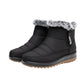 Winter Snow Boot With Side Zipper Fashion Warm Plush Ankle Boots Women&