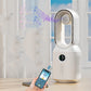 2023 New Multi-functional Bladeless Fan Bluetooth Speaker LED Night Light For Home Room Decoration