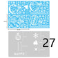 Christmas Decorations Glass Electrostatic Stickers