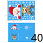 Christmas Decorations Glass Electrostatic Stickers