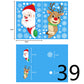 Christmas Decorations Glass Electrostatic Stickers