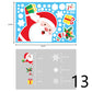 Christmas Decorations Glass Electrostatic Stickers