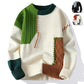 Colorblock Pullover Sweater Winter Fashion Long Sleeve Top Men&